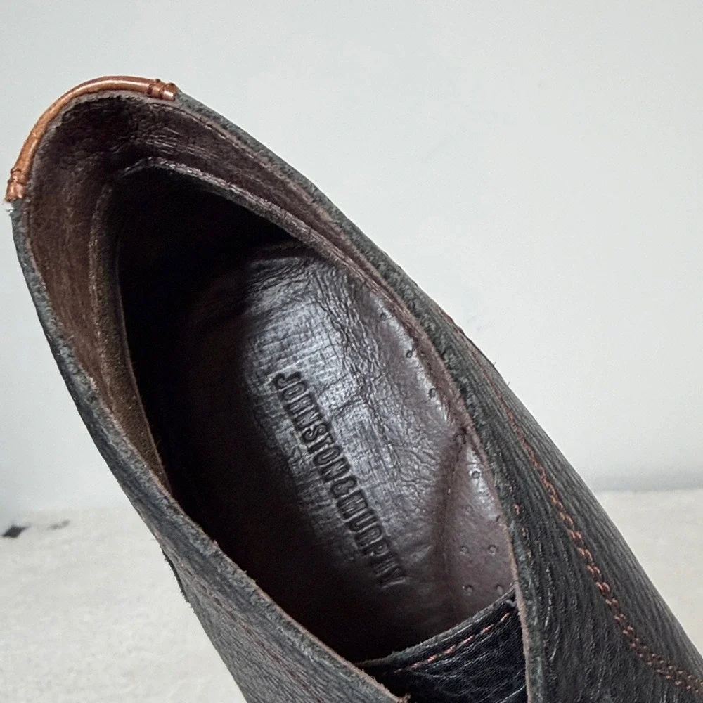 Johnston & Murphy‎ Men's Black Leather Lace-Up Chukka Boots Size 11